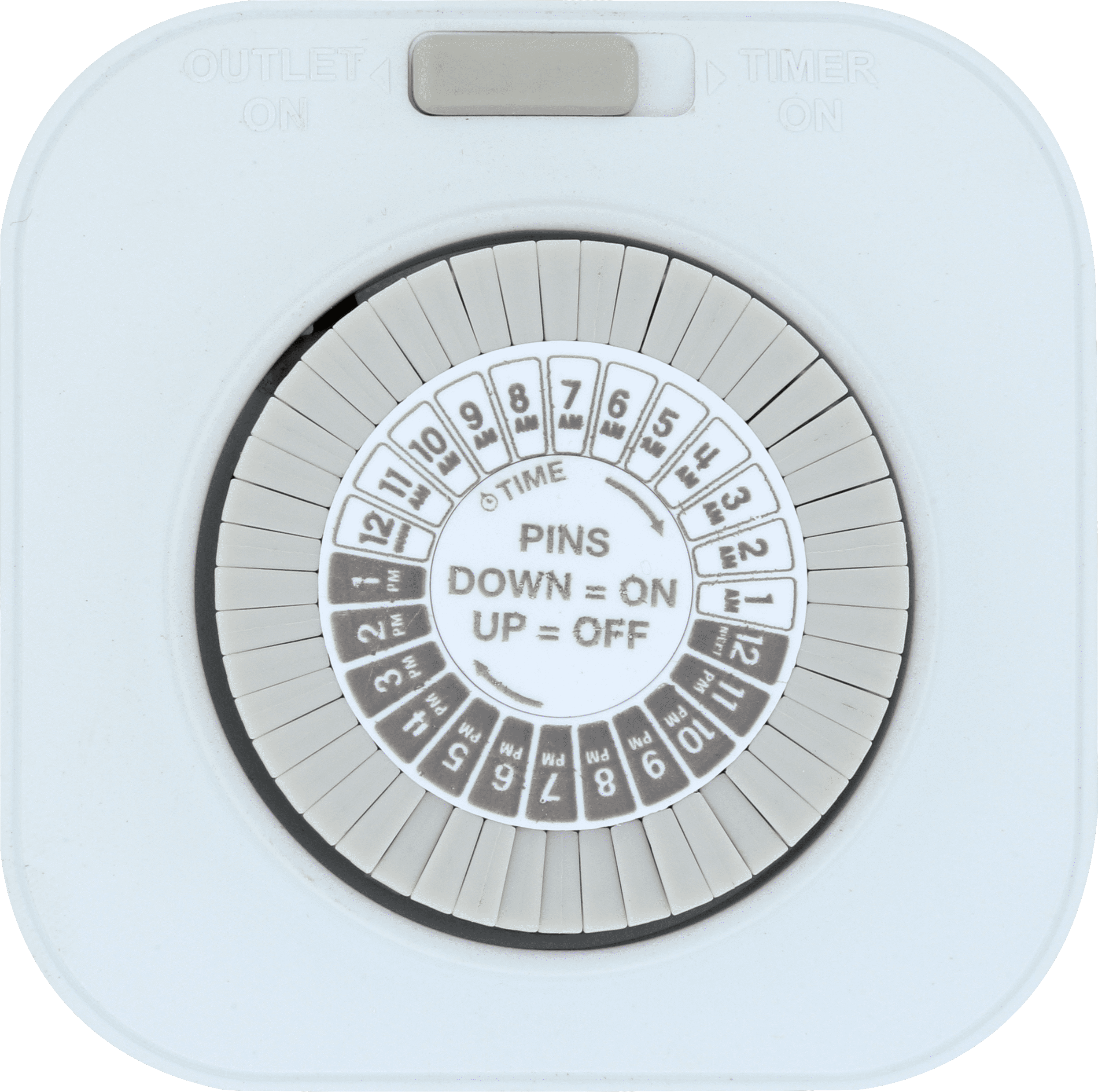 westek tm1601dhb daily mechanical timer, single outlet, white